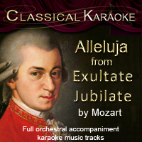 Alleluja from Mozart's Exultate Jubilate, full orchestral accompaniment